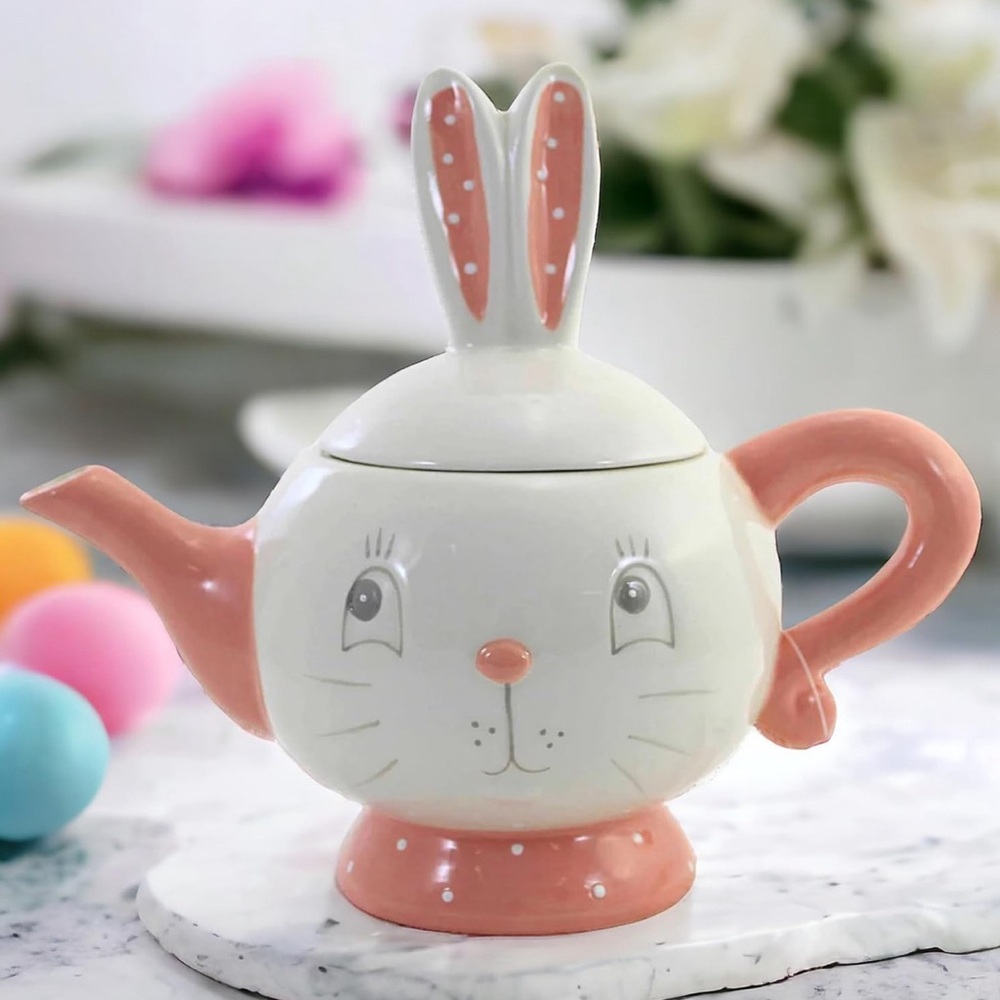 NEW Johanna Parker Easter Dottie Teapot